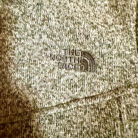 North Face Light Green Heather Fleece Jacket, M - Picture 2 of 4